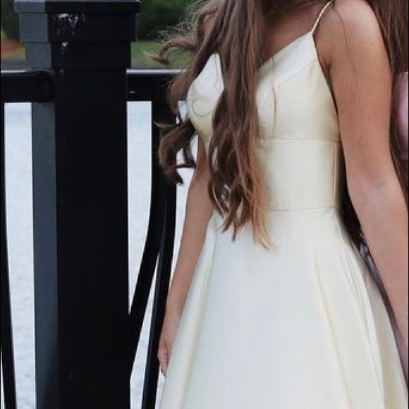 Yellow Prom Dress from betsy and adam - Picture 5 of 7